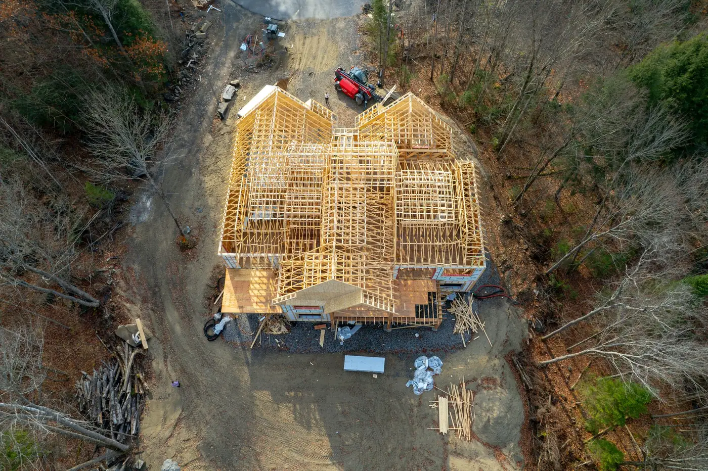 Step 03 in progress, a custom build framed by our own crews